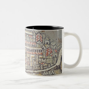 Die Stadt von Jerusalem und von Umgebung Zweifarbige Tasse