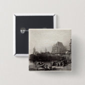 Die Stadt von Köln, graviert von M.J. Sterling Button (Vorne & Hinten)