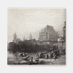 Die Stadt von Köln, graviert von M.J. Sterling Magnet