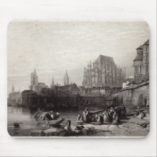 Die Stadt von Köln, graviert von M.J. Sterling Mousepad