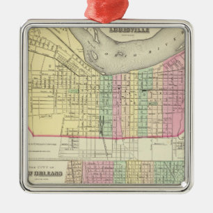 Die Stadt von Louisville Kentucky Silbernes Ornament