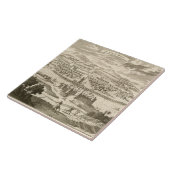 Die Stadt von Mexiko, 1723 (Stich) Fliese (Seite)