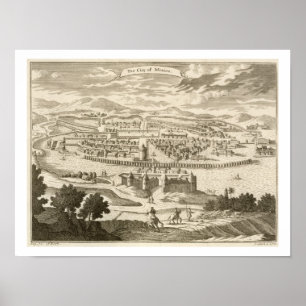 Die Stadt von Mexiko, 1723 (Stich) Poster