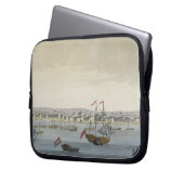 Die Stadt von Paramaribo (Farbstich) Laptopschutzhülle (Vorderseite Links)
