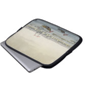 Die Stadt von Paramaribo (Farbstich) Laptopschutzhülle (Vorne Knopf)