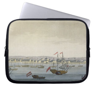 Die Stadt von Paramaribo (Farbstich) Laptopschutzhülle