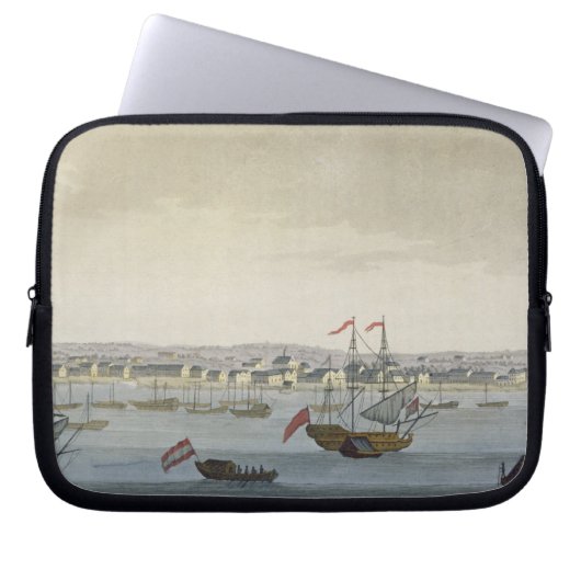 Die Stadt von Paramaribo (Farbstich) Laptopschutzhülle (Vorderseite)