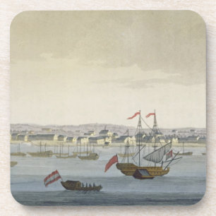 Die Stadt von Paramaribo (Farbstich) Untersetzer
