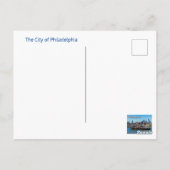 Die Stadt von Philadelphia Postkarte (Rückseite)