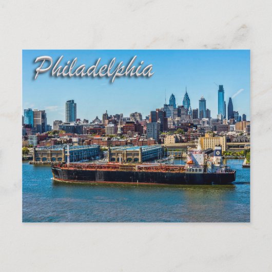 Die Stadt von Philadelphia Postkarte (Vorderseite)