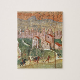 Die Stadt von Prato (Fresko) Puzzle