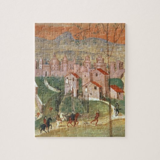 Die Stadt von Prato (Fresko) Puzzle (Vertikal)