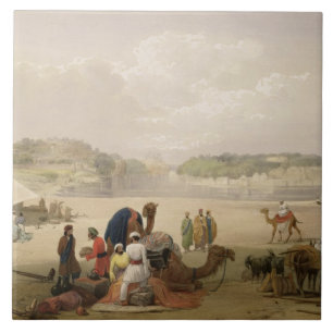 Die Stadt von Roree und die Festung von Bhukker, Fliese