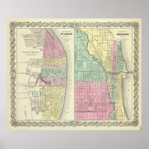 Die Stadt von St. Louis Missouri Poster
