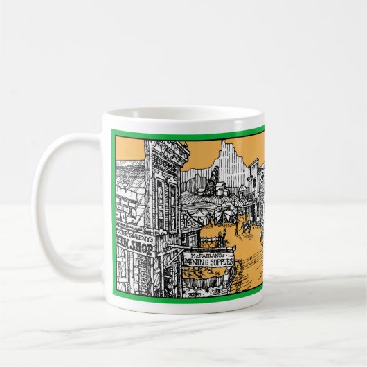 Die Stadt von Tincup Kaffeetasse (Links)