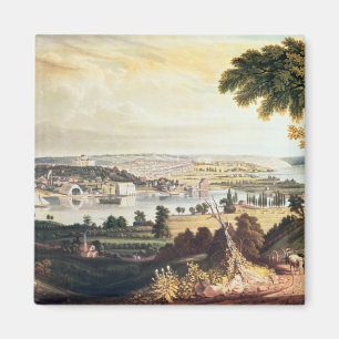 Die Stadt von Washington über von der Marine Magnet