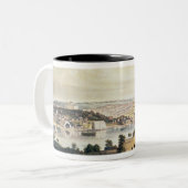 Die Stadt von Washington über von der Marine Zweifarbige Tasse (Vorderseite Links)