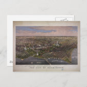 Die Stadt Washington D.C. von 1880 Postkarte (Vorne/Hinten)