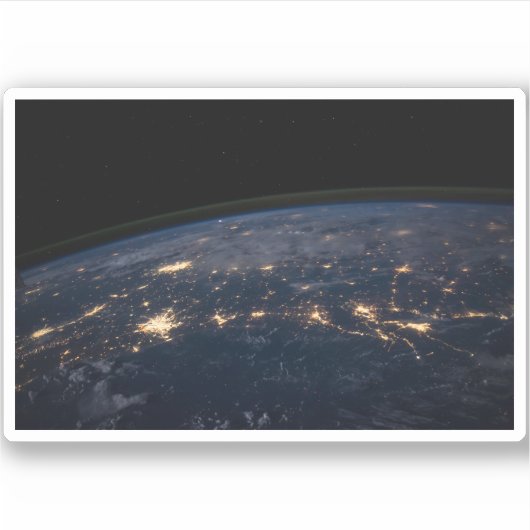 Die Stadtbeleuchtung der südlichen Staaten. Aufkleber (Vorderseite)