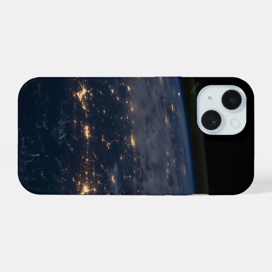 Die Stadtbeleuchtung der südlichen Staaten. iPhone 15 Hülle (Rückseite (Horizontal))