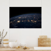 Die Stadtbeleuchtung der südlichen Staaten. Poster (Küche)