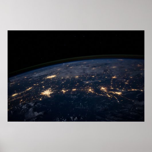 Die Stadtbeleuchtung der südlichen Staaten. Poster (Vorne)