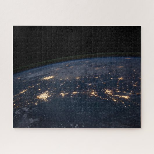 Die Stadtbeleuchtung der südlichen Staaten. Puzzle (Horizontal)