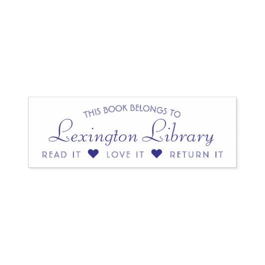 Die Stadtbibliothek liest die Liebe, die sie zurüc Permastempel (Design)