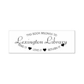 Die Stadtbibliothek liest die Liebe, die sie zurüc Permastempel (Design)