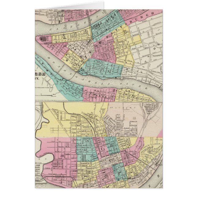 Die Städte Pittsburgh Allegheny Cincinnati (Vorne)