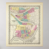 Die Städte Pittsburgh Allegheny Cincinnati Poster (Vorne)