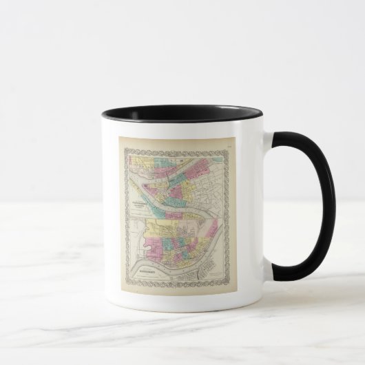 Die Städte Pittsburgh Allegheny Cincinnati Tasse (Rechts)