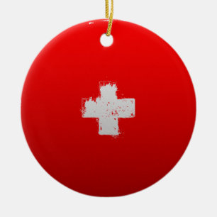 Die städtische Schweiz Keramikornament