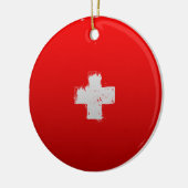 Die städtische Schweiz Keramikornament (Links)