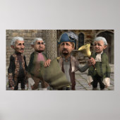 Die Stadtkrippe - kleines Poster (Vorne)