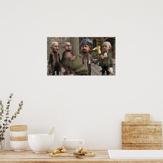 Die Stadtkrippe - kleines Poster (Küche)