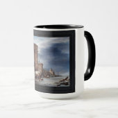 Die Stadtmauer von Haarlem im Winter Tasse (VorderseiteRechts)