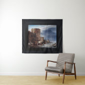 Die Stadtmauer von Haarlem im Winter Wandteppich (Beispiel (Horizontal))