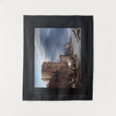 Die Stadtmauer von Haarlem im Winter Wandteppich (Vorderseite)