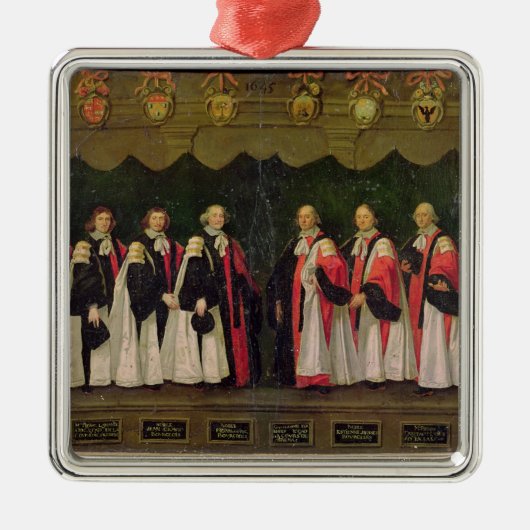 Die Stadträte von 1644-45 Silbernes Ornament (Vorne)