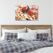 Die Stadtrundgänge (von Umberto Boccioni) Leinwanddruck (Insitu (Schlafzimmer))