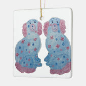 Die Staffordshire Hunde Keramikornament (Links)