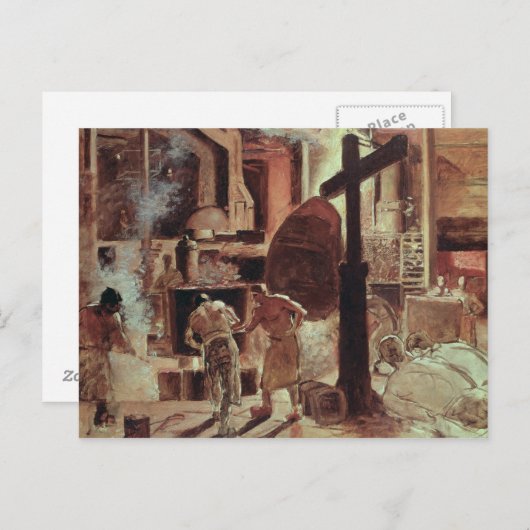 Die Stahlwerke Postkarte (Vorne/Hinten)