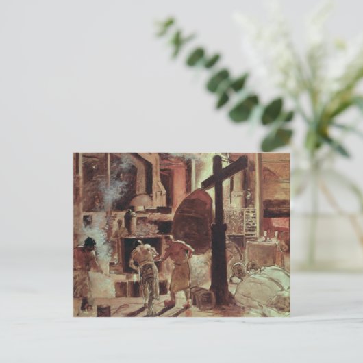 Die Stahlwerke Postkarte (Stehend Vorderseite)