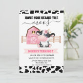 Die Stallkuh-Printwerbung lässt Sie den Moos zum G Einladung (Stehend Vorderseite)