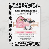 Die Stallkuh-Printwerbung lässt Sie den Moos zum G Einladung (Vorne/Hinten)