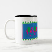 Die Stammes- kulturelle Kamel-Tasse Zweifarbige Tasse (Links)