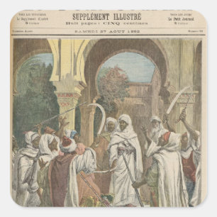 Die Stammeshäuptlinge, die Fidelity zu schwören Quadratischer Aufkleber