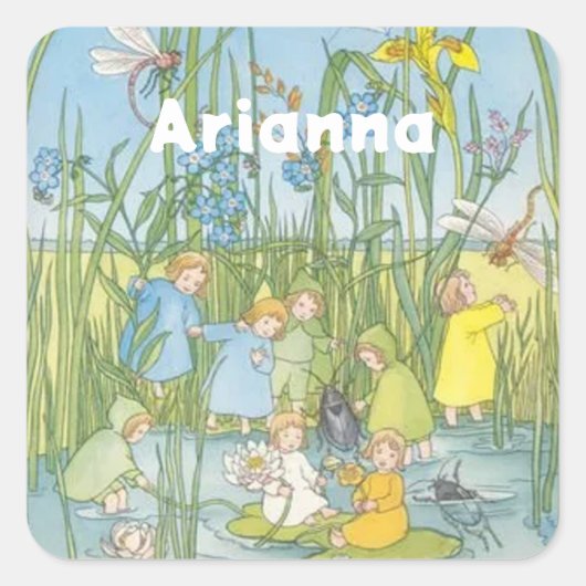 Die Stammkinder Sibylle von Olfers Quadratischer Aufkleber (Vorderseite)