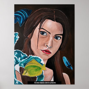 Die Star Crossed Lover Malerei von Alfred Fox Poster